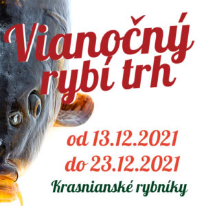 Vianočný rybí trh 2021 Krasňany, predaj vianočných rýb, predaj kaprov Žilina, Terchová, Krasňany