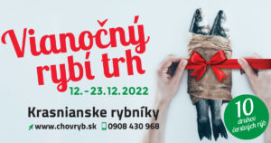 Vianočný rybí trh Krasňany / Krasnianské rybníky 2022 - predaj vianočných kaprov Žilina a okolie